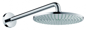 Верхний душ Hansgrohe Raindance 27474000 S, 24х24 см, 1 режим струи, с держателем, хром 27474000