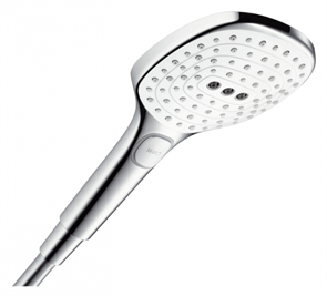 Ручной душ Hansgrohe 26520400 Raindance Select E120 3jet, 12 см, 3 режима лейки, белый хром 26520400