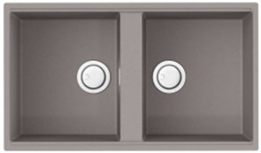 Гранитная мойка Omoikiri Kitagawa 83-2-U-GR Artceramic/leningrad grey 4993810