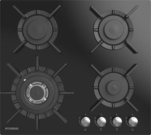 Встраиваемая газовая варочная панель Hyundai HHG 6437 BG 1598818