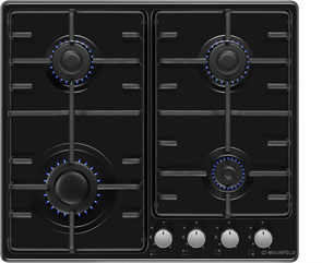 MAUNFELD Газовая варочная панель EGHE.64.3STS-EB КА-00015482