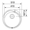 Кухонная мойка 51 см Franke Ronda ROL 610-41 декоративная нержавеющая сталь 101.0000.562 - фото 129731