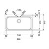 Кухонная мойка 86 см Franke Acquario AEX 610 A нержавеющая сталь полированная 101.0489.157 - фото 129781