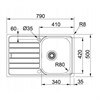 Кухонная мойка 79 см Franke Spark SKL 611-79 декоративная нержавеющая сталь 101.0586.470 - фото 129792