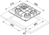 Встраиваемая газовая варочная панель Franke FHSM 604 4G XS C (106.0554.390) 106.0554.390 - фото 130128
