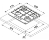 Газовая варочная поверхность Franke FHSM 604 3G DC XS C 106.0554.391 106.0554.391 - фото 130130