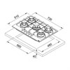 Газовая варочная панель 75 см Franke Maris FHMA 755 4G DC OA C бежевая 106.0554.409 - фото 130141