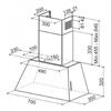 Каминная вытяжка Faber Chloe EV8P OM A70 (110.0456.129) 110.0456.129 - фото 130449