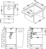 ALVEUS PURE 30 KMB-90, мойка, нержавеющая сталь (в комплекте с сифоном 1127252) 1103609 - фото 130614