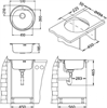 Кухонная мойка Alveus Form 30 NAT-90 FI (с сифоном 1102384) 1116756 1116756 - фото 130878