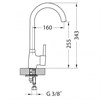 Смеситель для кухни Alveus GENESIS GM 120 CHR AQ хром (1123729) 1123729 - фото 131026