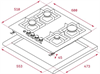 Встраиваемая газовая варочная панель Teka EFX 60.1 4G AI AL DR CI NAT 112610034 - фото 131219