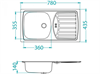 Кухонная мойка Alveus BASIC 150 NAT-60 NEW (1136530) 1136530 - фото 131541