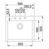 Кухонная мойка 58,5 см Franke Maris MRG 610-58 бежевая 114.0060.683 - фото 131577