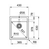 Кухонная мойка 43 см Franke Sirius SID 610-40 серая 114.0571.488 - фото 131639