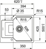 Кухонная мойка Franke UBG 611-62 (114.0639.652) черный матовый 114.0639.652 - фото 131676