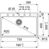 Кухонная мойка Franke MRG 610-73 оникс (114.0661.711) 114.0661.711 - фото 131740