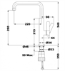 Смеситель для кухни Teka Fot 994 chrome 239151200 116030029 - фото 132523