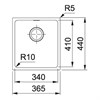 Кухонная мойка 36,5 см Franke Sirius SID 110-34 кофе 125.0443.351 - фото 133237