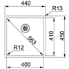 Кухонная мойка 44 см Franke Box BXX 210/110-40 нержавеющая сталь полированная 127.0453.654 - фото 133275