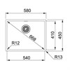 Кухонная мойка 58 см Franke Box BXX 210/110-54 полированная нержавеющая сталь 127.0453.660 - фото 133278