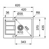 Кухонная мойка 62 см Franke Sirius 2.0 S2D 611-62/435 белый 143.0628.361 - фото 133702