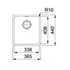 Кухонная мойка 36,5 см Franke Sirius SID 110-34 серая 144.0603.819 - фото 133764