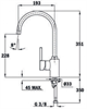 Смеситель для мойки Teka ARK 915 chrome 239151200 239151200 - фото 137015