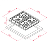 Встраиваемая газовая варочная панель Teka EX 60.1 4G AI AL CI DR 40212215 - фото 138274
