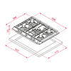 Газовая варочная панель Teka EX/70.1 5G AI AL DR CI 40212304 - фото 138275