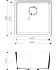 Кухонная мойка Omoikiri Kata 44-U-BL (4993403) черный 4993403 - фото 139760