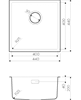 Кухонная мойка Omoikiri Tadzava 44-U-IN Quadro (4993509) 4993509 - фото 139886