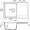 Гранитная мойка Omoikiri Daisen 78T-WH Tetogranit/белый 4993522 - фото 139900