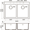 Гранитная мойка Omoikiri Bosen 80-2-EV Tetogranit/эверест 4993842 - фото 140331