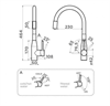 Смеситель Omoikiri Yatomi-2-Plus-BN-BL черный 4994344 4994344 - фото 140778