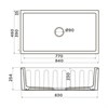 Гранитная мойка Omoikiri Mikura 83-BL Natceramic/черный 4997081 - фото 141148