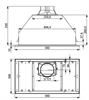 Встраиваемая вытяжка Falmec Built-In 50 Max CBIN50.E10#ZZZ3460F cbin50.e10#zzz3460f - фото 148702