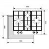 Встраиваемая газовая варочная панель Lex GVE 6043C IV LIGHT chao000344 - фото 149278