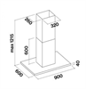 Островная вытяжка Falmec Lumen Isola Steel 90 CLUI90.E0P1#NEUI491F clui90.e0p1#neui491f - фото 150463