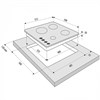 Встраиваемая газовая варочная панель Krona Corniola 60 WH ка-00002170 - фото 165235