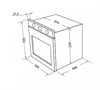 Встраиваемый электрический духовой шкаф HOMSair OES660BK01 ка-00016694 - фото 168331