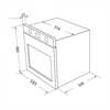 Встраиваемый электрический духовой шкаф HOMSair OES657WH ут000010815 - фото 171641