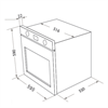 Встраиваемый электрический духовой шкаф HOMSair OEF657S ут000010818 - фото 171645