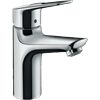 Смеситель Hansgrohe Novus 71081000 Loop 100, для раковины, с донным клапаном, хром 71081000 - фото 174206