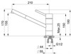Смеситель Granula GR-0010 0010cl, для кухонной мойки, классик 0010, классик - фото 184377