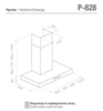Pando P-828/70 IX 850 SEC вытяжка пристенная 006715 - фото 184440