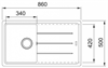 Мойка Franke BFG 611-86 миндаль 114.0490.335 114.0490.335 - фото 185137