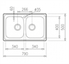 Кухонная мойка Teka Universe 80 T-XN 2B (115040010) 115040010 - фото 185474