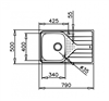 Металлическая мойка Teka UNIVERSE 45 T-XN 1B 1D MATT 115110015 - фото 185505