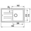 Teka STONE 50 B-TG 1B 1D, мойка, гранит, белый 115330019 - фото 185543